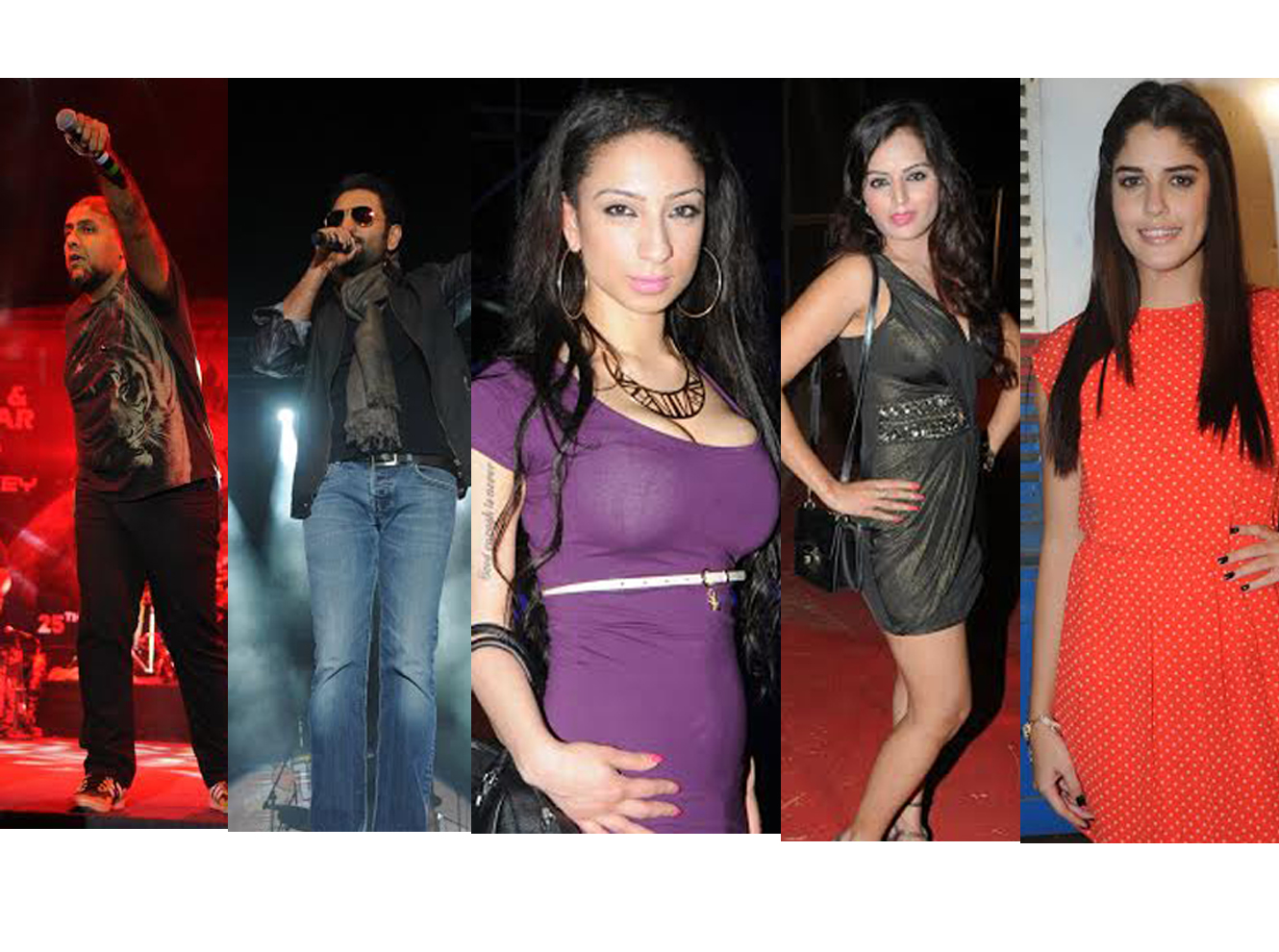 Vishal-Shekhar, Actress Meghna Patel, PlayBoy Girl Shanti Dynamite, Tanuj Virwani, Aditya Seal, Izabelle Leite, Rajiv Gandhi College