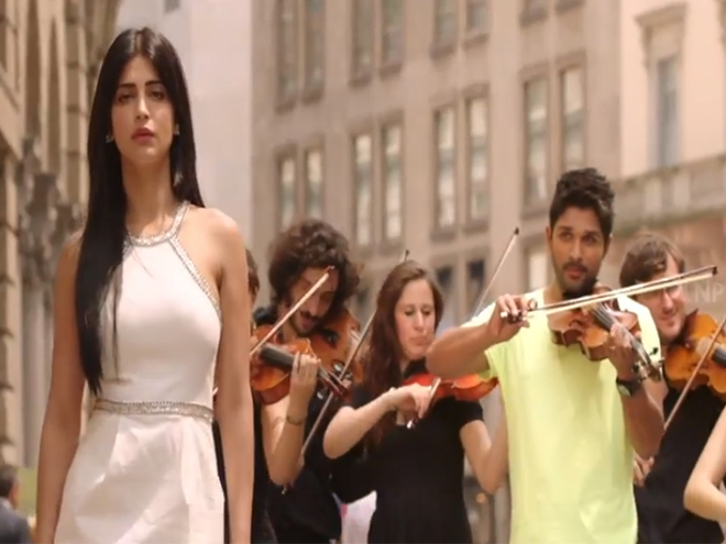 Allu Arjun, Shruti Haasan, upcoming movie, Race Gurram, Trailer, Youtube