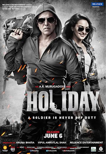 Sonakshi Sinha, Akshay Kumar, posters, Holiday - a soldier is never off duty, trailer