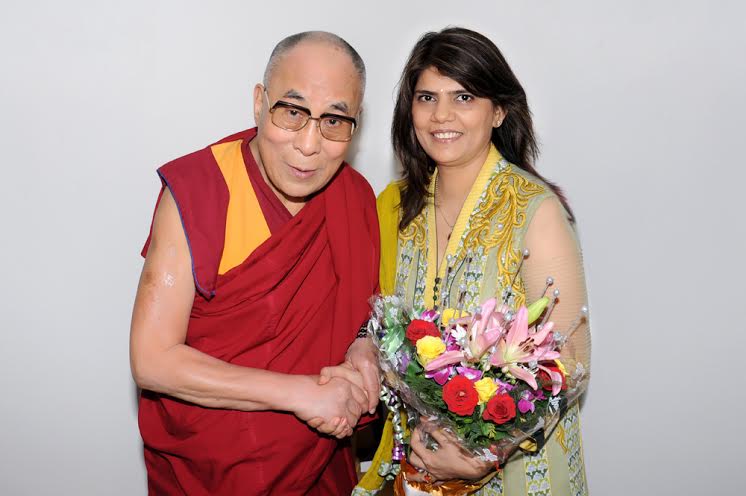 Dalai Lama, Dr Sunita Dube, chairperson, MedscapeIndia