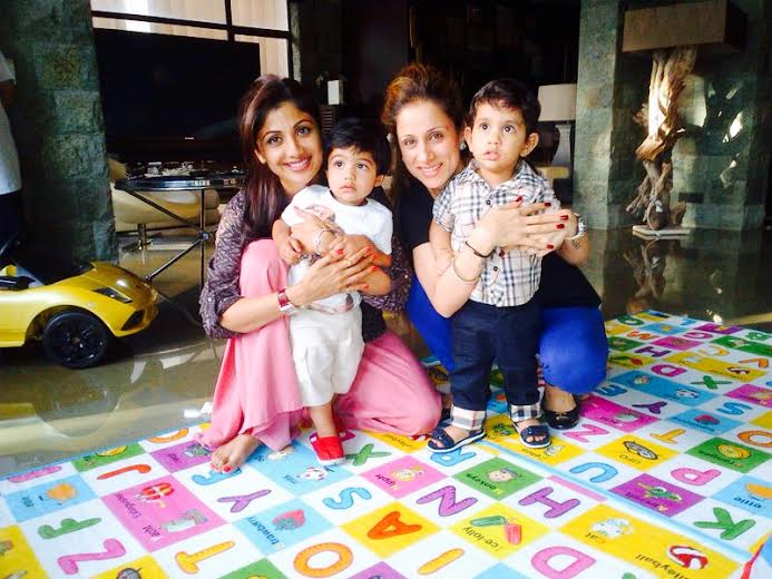 Shilpa Shetty, Rouble Nagi, Kids