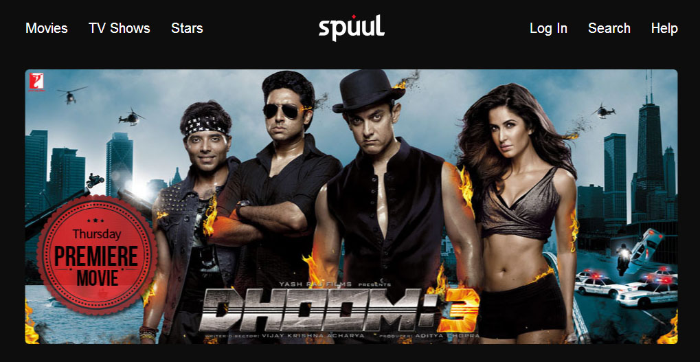 Spuul, Bollywood, blockbuster, film, Dhoom 3