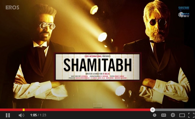 Amitabh Bachchan, Dhanush, Shamitabh, audio trailer, Youtube