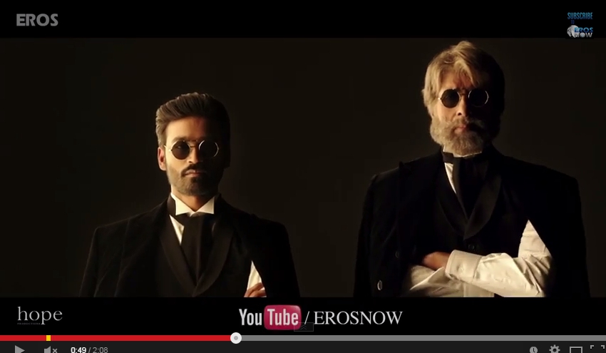 Amitabh Bachchan, Shamitabh, official trailer, Youtube, released