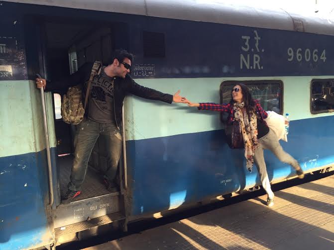 Evelyn Sharma, Mahaakshay Chakraborty, train, Ishqedarriyaan