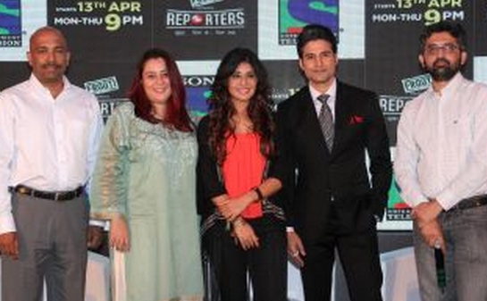 Priyanka Chopra, Abhishek Bachchan, Srishti Arya, television show, Reporters