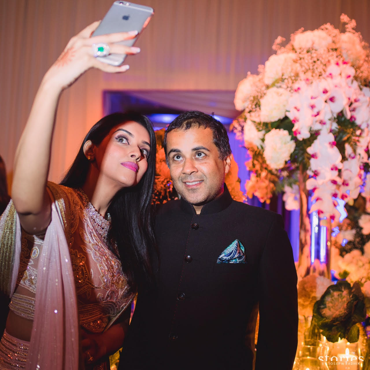 Asin, Rahul Sharma, reception, Mumbai, Pictures