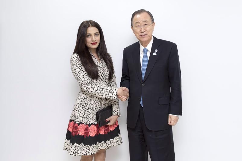 Ban Ki moon, Celina Jaitly, Dubai