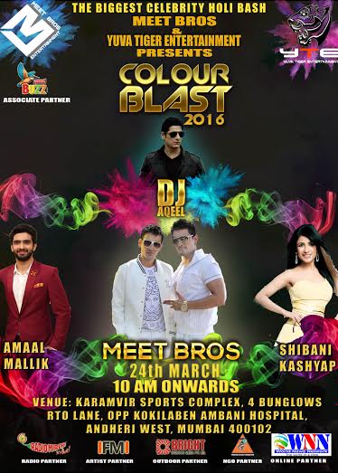 Holi Celebration, Meet Bros, Amaal Malik, Rahul Raj Singh, Shibani Kashyap, DJ Aqeel