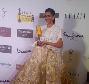 Sonam Kapoor, Grazia Young Fashion Awards