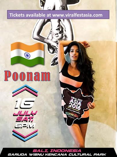 Sexy, Poonam Pandey, INDIA, Viral Fest Asia 2016, Indonesia