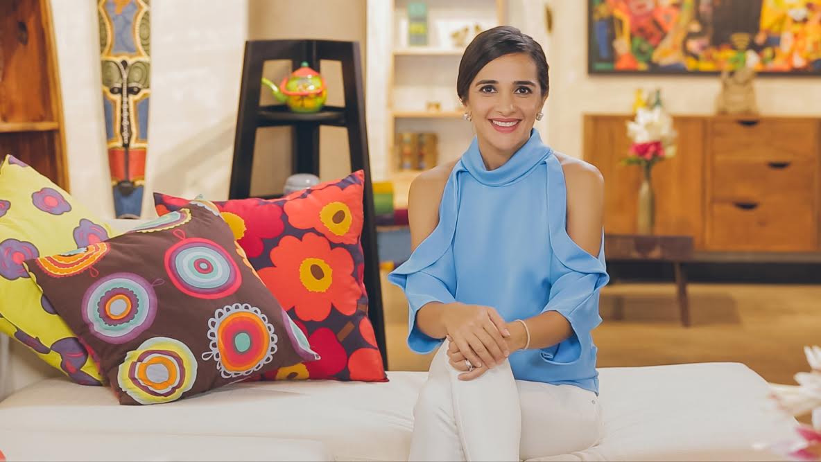 Tara Sharma, furniture, celebrity talk show