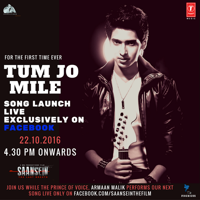 Armaan Malik, perform live, SAANSEIN, song