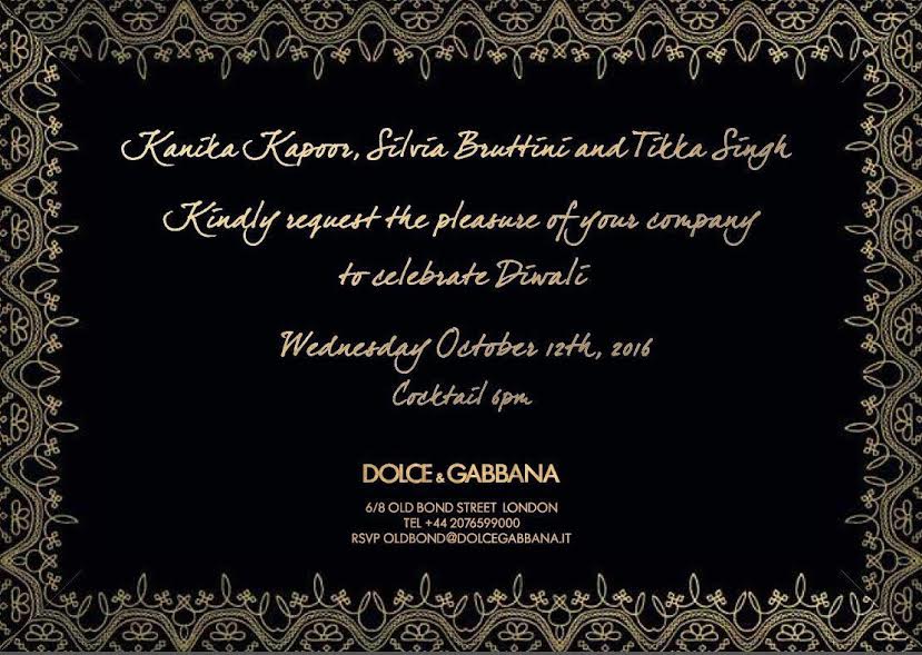 Kanika Kapoor, D&G, dinner, London