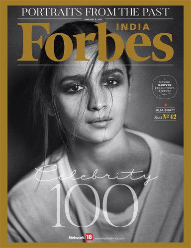 Alia Bhatt, Forbes magazine cover