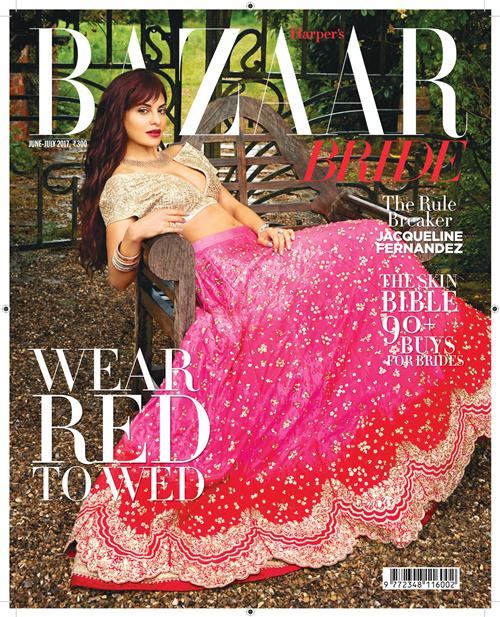 Actress,Jacqueline Fernandez,Anushree Reddy,cover,Harper's Bazaar Bride