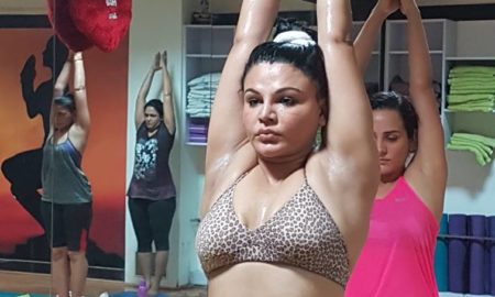Yoga Day 2017,Rakhi Sawant,hot yoga,Ramdev yoga