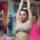 Yoga Day 2017,Rakhi Sawant,hot yoga,Ramdev yoga