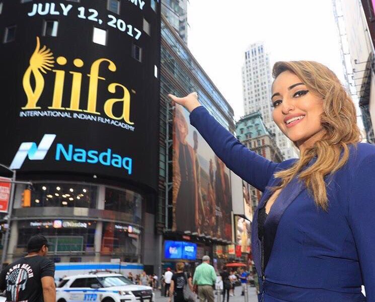 Sonakshi Sinha, Time Square, Nasdaq, IIFA 2017