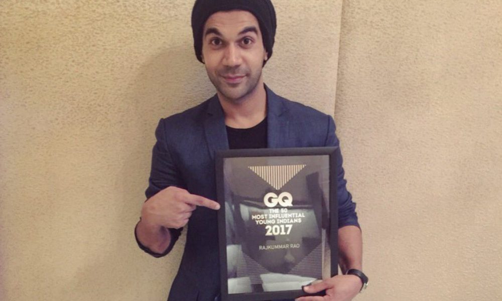 Rajkummar Rao, GQ’s,Influential Young Indians 2017