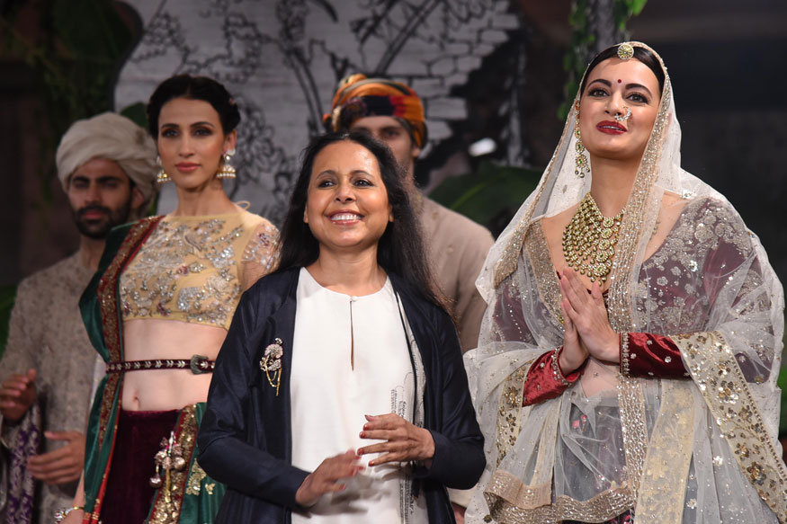 Dia Mirza, Fdci, Indian Couture Week, Anju Modi,