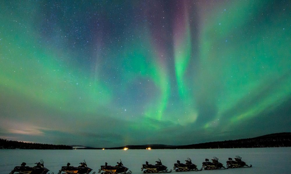 northern lights, Icehotel, Jukkasjärvi