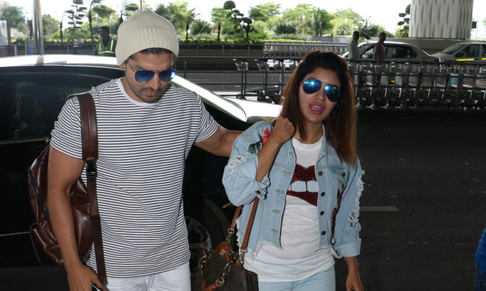 Gurmeet Choudhary, Debina Bonnerjee, Spotted, Airport