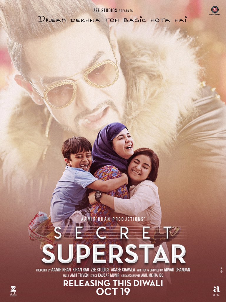 Secret Superstar, new poster, Aamir Khan