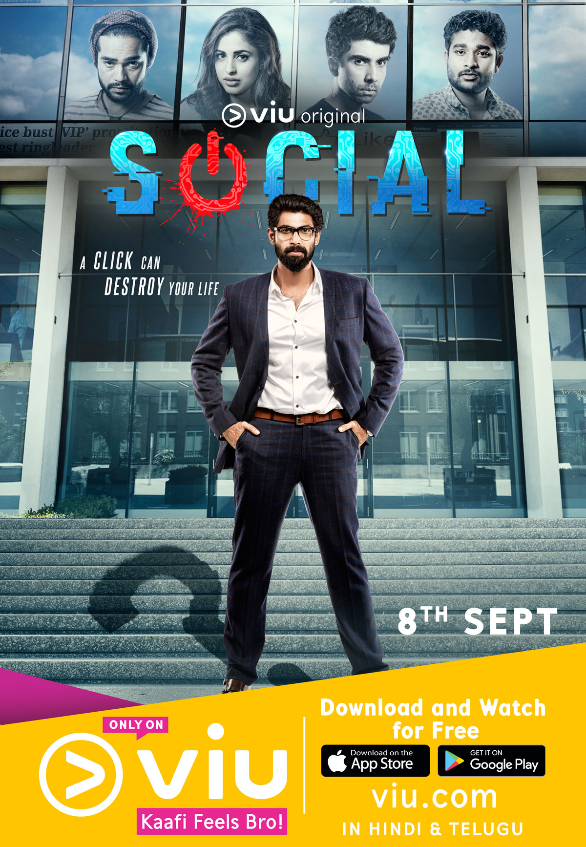 Viu, poster, upcoming thriller, digital series, Social, ​​Rana ​Daggubati