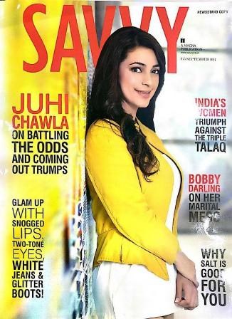 Juhi Chawla, Savvy Cover