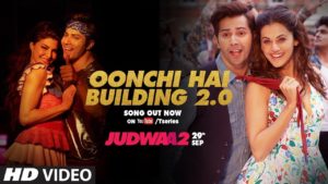 Watch Varun Dhawan romance Jacqueline Fernandez and Taapsee Pannu atop a building in ‘Oonchi Hai Building 2.0’
