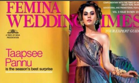 Taapsee Pannu, cover, Femina, Wedding, Diwali