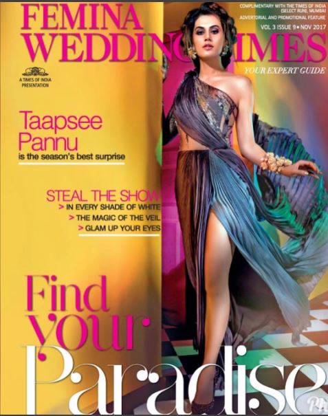 Taapsee Pannu, cover, Femina, Wedding, Diwali 