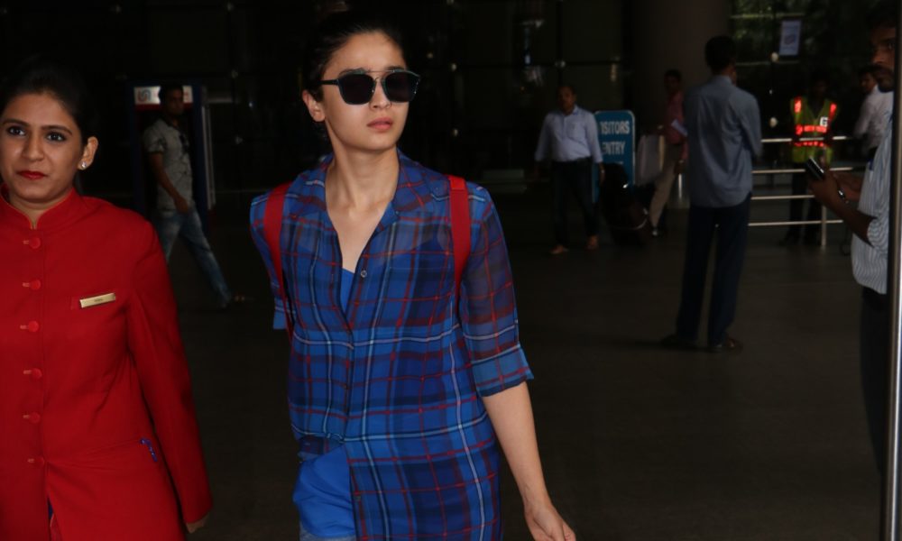 Pics, Alia Bhatt, latest airport look, Blue