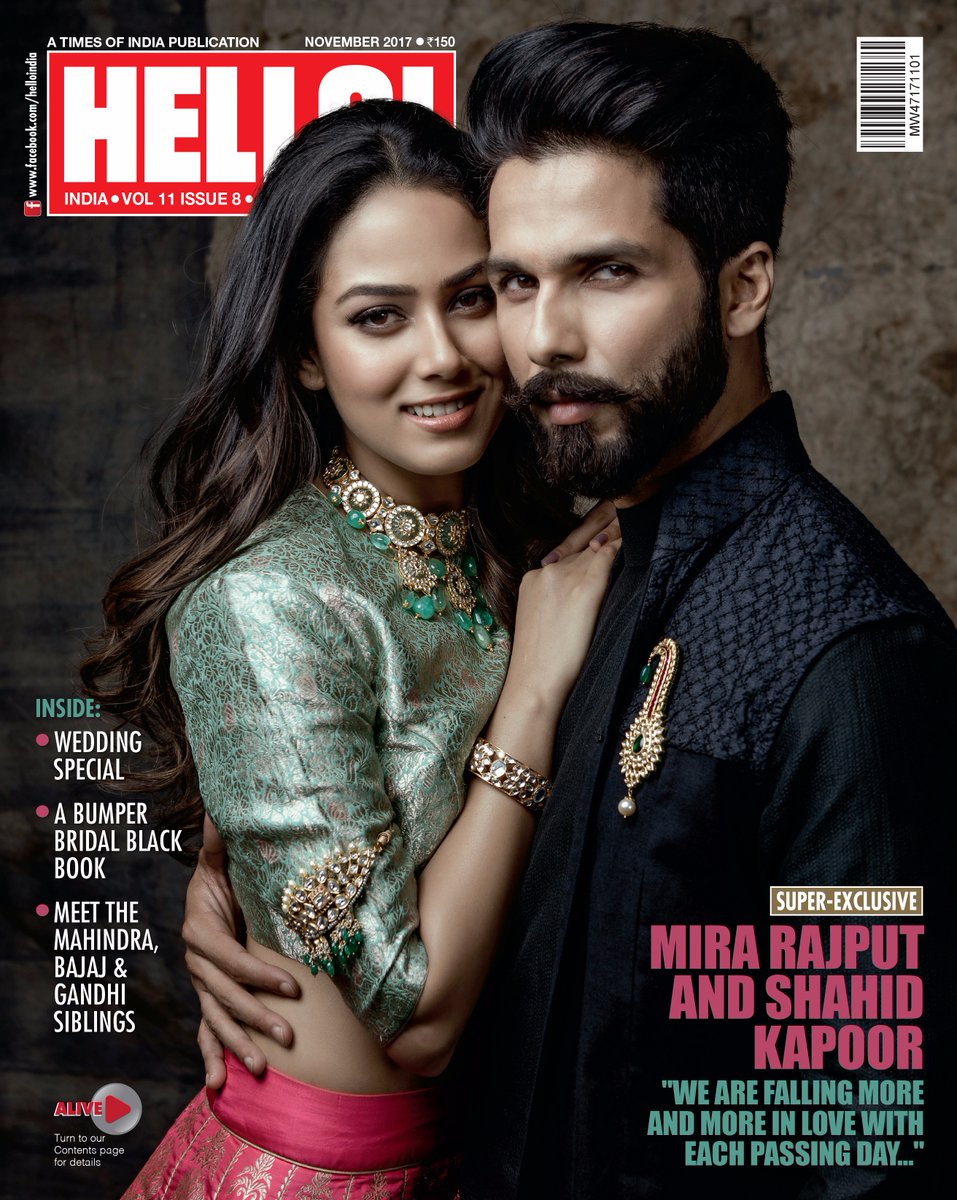 Shahid Kapoor, Mira Rajput, HELLO Magazine, Cover