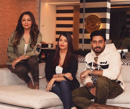 Aishwarya, Abhishek Bachchan, Gauri Khan