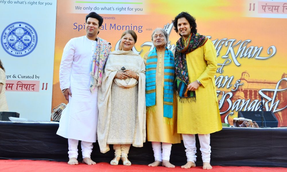 Amaan Ali Bangash, Subhalakshmi Khan, Ustad Amjad Ali Khan, Ayaan Ali Bangash 2