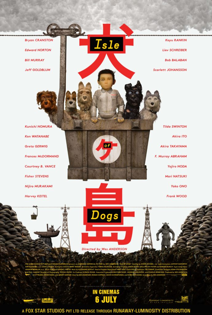 Isle of Dogs, Bryan Cranston, Scarlett Johansson