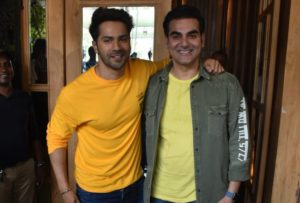 Varun Dhawan spotted with Arbaaz Khan for QuPlay’s new chat show