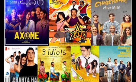 Zindagi Na Milegi Dobara, Jaane Tu Ya Jaane Na, 3 Idiots, Dil Chahta Hai, Chhichhore, F.A.L.T.U, Axone