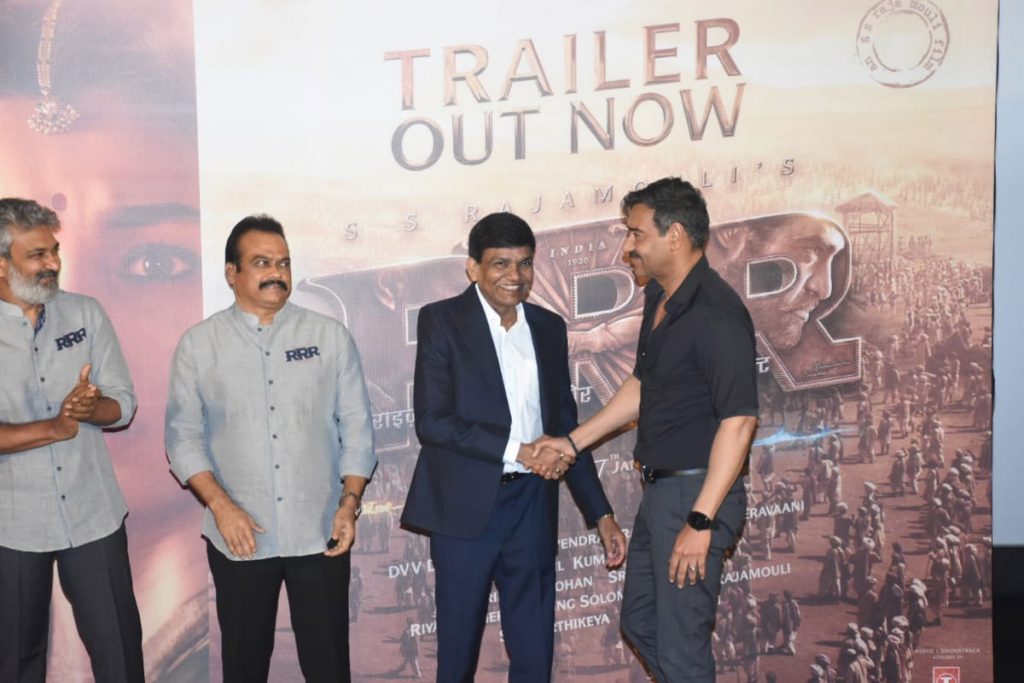 SS Rajamouli, RRR trailer, Trailer Launch Event