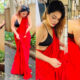 Sunny Leone, Aakarshika Goyal, internet on fire, red saree, photoshoot
