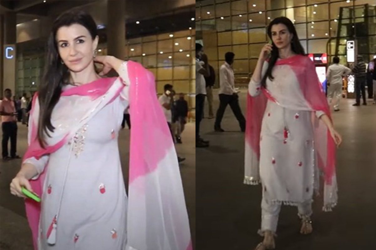 Giorgia Andriani, Actress Airport look, BollywoodDhamaka