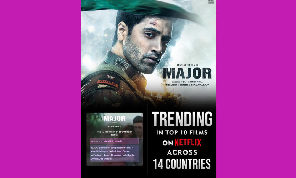 Adivi Sesh, Major, Netflix, Sandeep Unnikrishnan