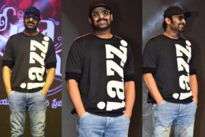 Prabhas spotted in cool black dapper look during Sita Ramam promotion!