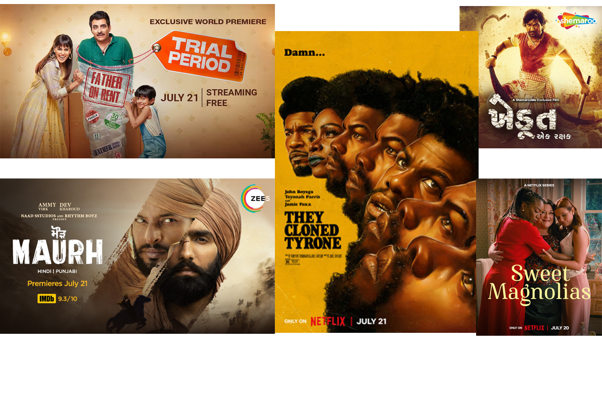 MX Player, Ice Fantasy, The Deepest Breath, Netflix, Sweet Magnolia Season 3, Narasiyo, ShemarooMe, Khedut Ek Rakshak, Bawaal, Prime Videos, Trial Period, Jio Cinema, Zee5